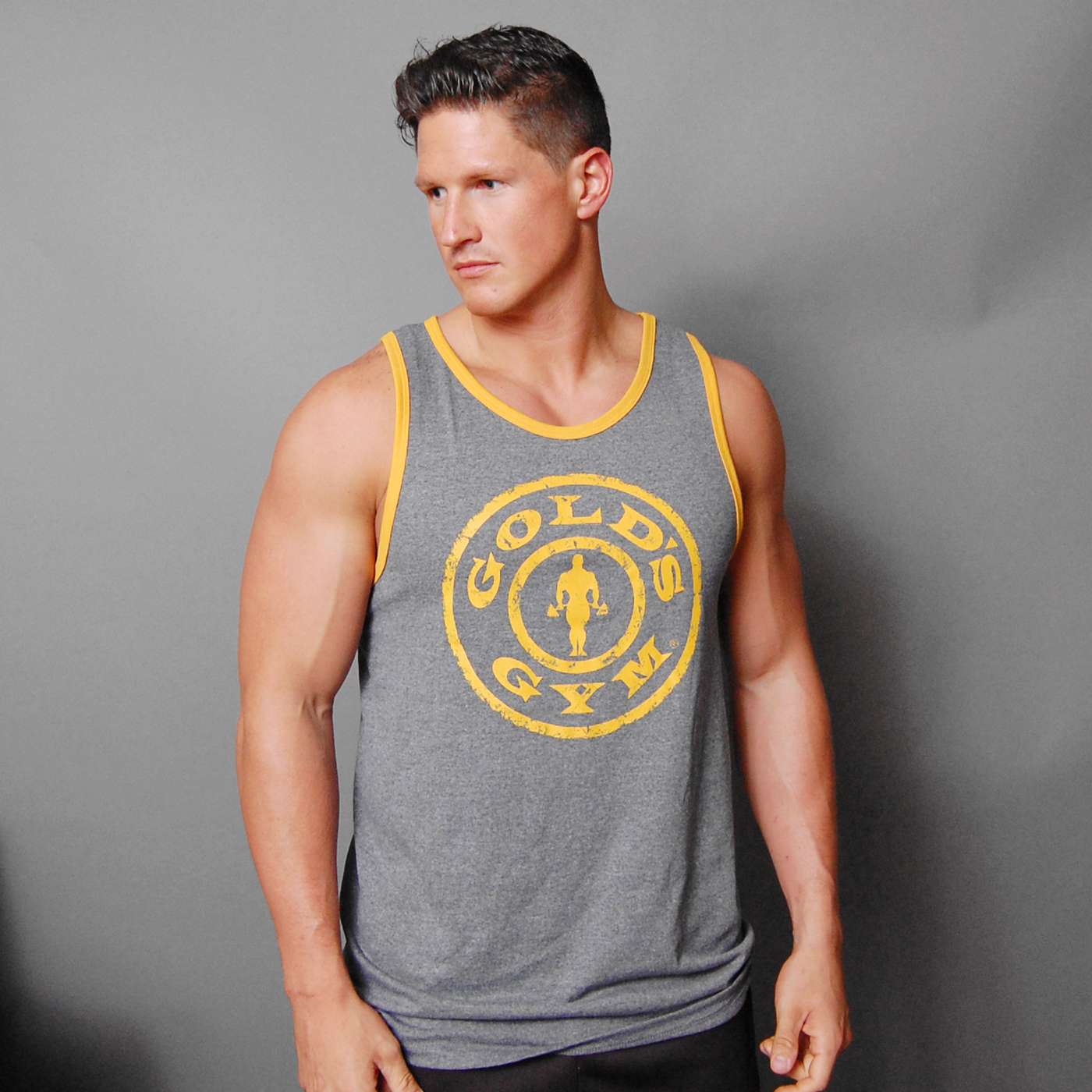 Weight Plate Contrast Athlete Tank