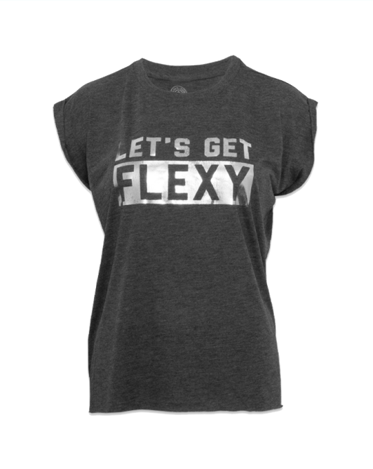 Let's Get Flexy Flowy Muscle Tee